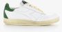 Diadora Heritage B. Elite H Cork Italia veter lederen sneakers groene hiel wit - Thumbnail 1