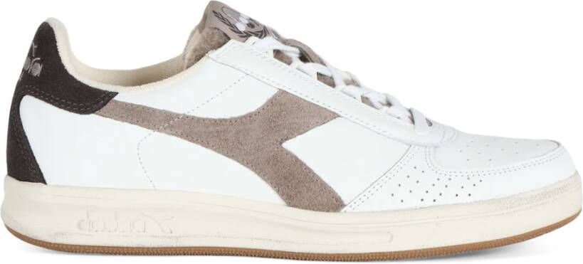 Diadora Elite Torino Leren Sneakers White Heren