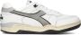 Diadora Sneakers Heren Lage sneakers Herenschoenen Leer B.560 Used Italia Wit grijs - Thumbnail 2