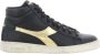 Diadora Gouden High Top Sneakers Game Stijl Black Dames - Thumbnail 1