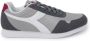 Diadora Grijze Sportieve Veterschoenen Rubberen Zool Gray Heren - Thumbnail 1