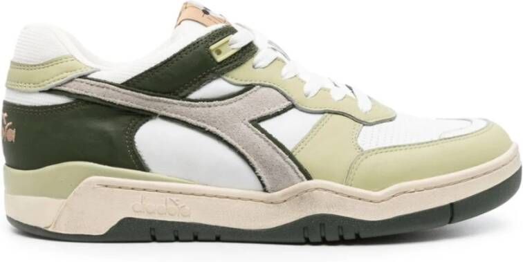 Diadora Groene B.560 Gebruikte Sneakers Beige Heren