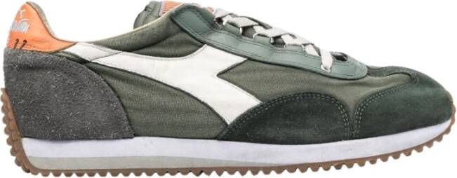 Diadora Groene Equipe H Lage Sneakers Multicolor Heren