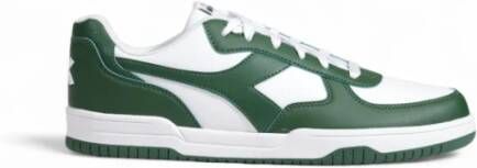 Diadora Groene lage sneakers met rubberen zool Green Heren