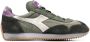 Diadora Groene Sneakers Paneelontwerp Logopatch Green Heren - Thumbnail 1