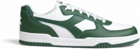 Diadora Groene sportieve sneakers met rubberen zool Green Heren