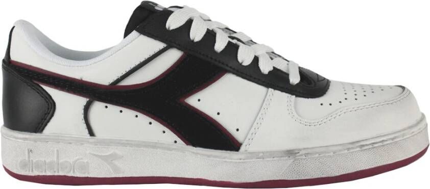 Diadora Icona Leren Lage Sneakers White Heren