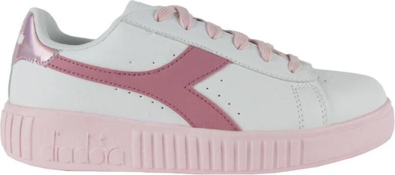 Diadora Kinder Atletische Sneakers met Reflecterend Patroon White Dames