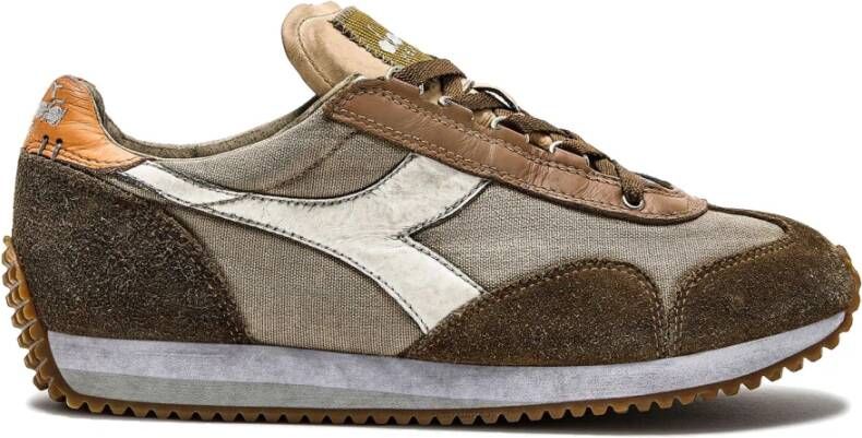 Diadora Klassieke Dirty Stone Wash Sneakers Beige Dames