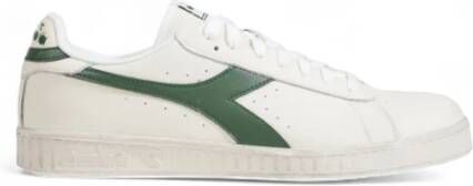 Diadora Lage gewaxte sneakers herfst winter collectie White Heren