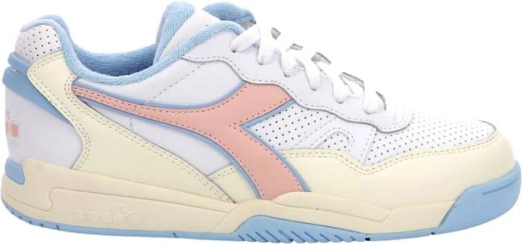 Diadora Roze Sneakers van Imitatieleer met Rubberen Zool Pink Dames