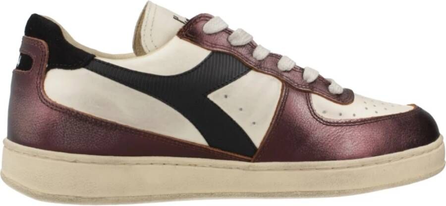 Diadora Lage Vieze Basketbalsneakers Brown Dames