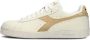 Diadora Game L Low Waxed M Lage sneakers Leren Sneaker Heren Creme - Thumbnail 4