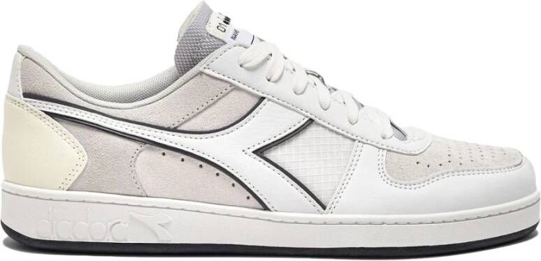 Diadora Low Tech Basketbalsneakers Wit Grijs White Heren