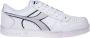 Diadora Magic Basket Low Icona Lage sneakers Leren Sneaker Wit - Thumbnail 3