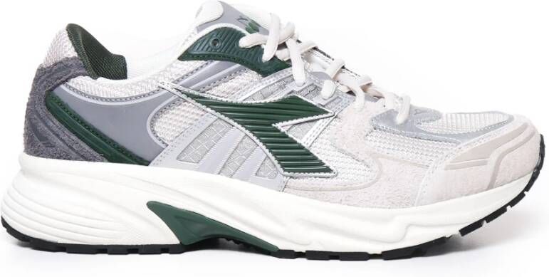 DIADORA Lage Sneakers Mesh Combi Runner Maat: 43 Materiaal: Suède Kleur: Groen