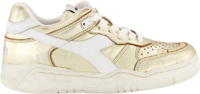 Diadora Metallic Dames Sneakers Yellow Dames