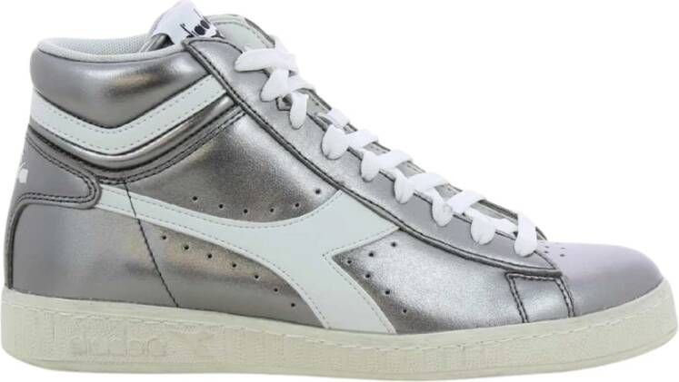 Diadora Metallic High-Top Game Schoenen Gray Dames