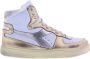 Diadora Sneakers Dames Lage sneakers Damesschoenen Leer M basket metallic Goud - Thumbnail 10