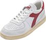 Diadora Heritage mi basket row cut sneakers heren wit c7114 white-garnet leer 43 5 (9+) - Thumbnail 15