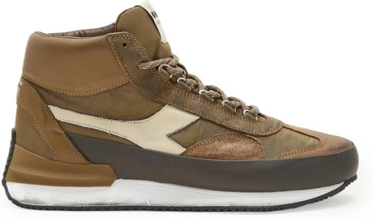 Diadora Mid Mad Nubuck Sneakers Bruin Heren