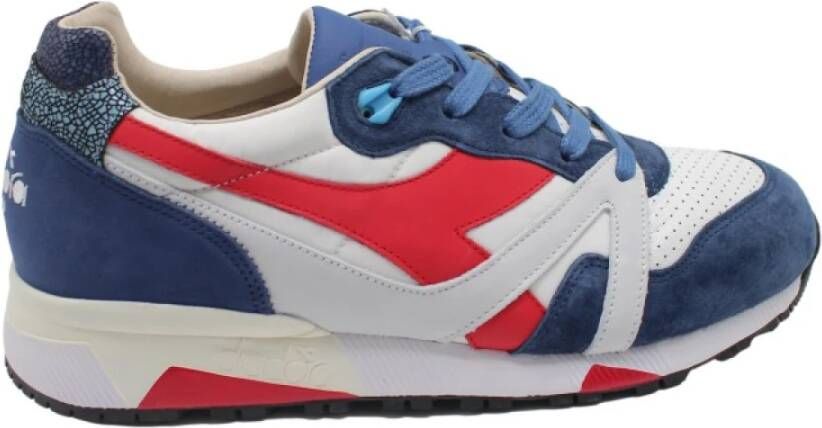 Diadora N9000 Italia Wit Marine Sneakers Multicolor Heren