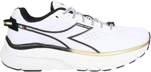 Diadora Nylon Low-Top Sneakers Ronde Neus White Heren