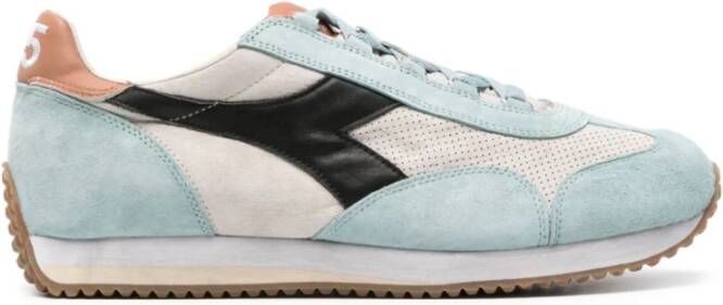 Diadora Panel Sneakers Beige Blauw Ontwerp Multicolor Heren