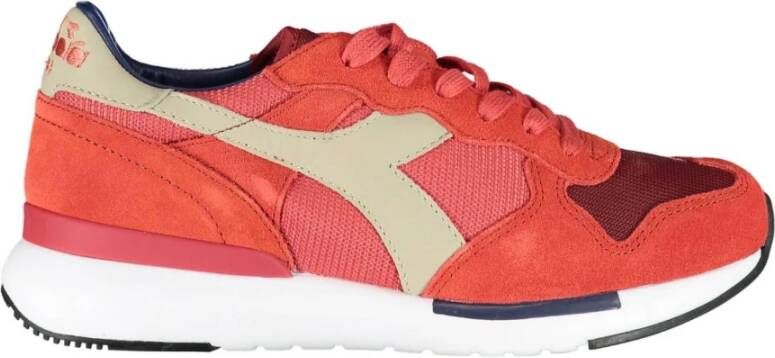 Diadora Red Fabric Sneaker Rood Dames