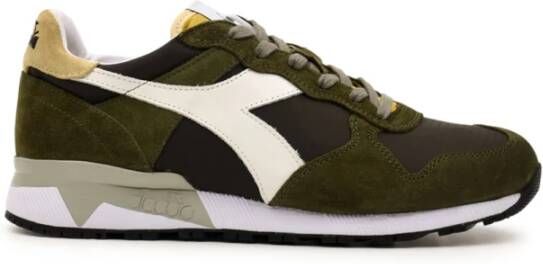 Diadora Heritage Trident 90 Ripstok- lederen veter sneakers green mushroom