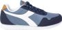 Diadora Blauwe Sportieve Rubberen Zool Sneakers Multicolor Heren - Thumbnail 4