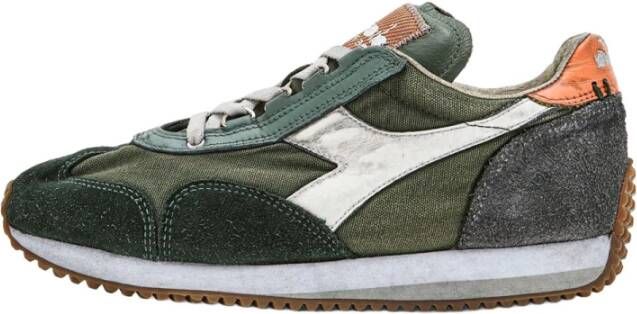 Diadora Groene Equipe H Lage Sneakers Multicolor Heren