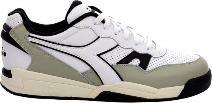 Diadora Blauwe sneakers met gekleurde rubberen zool Multicolor Heren