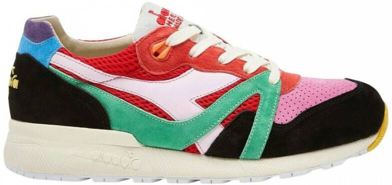 Diadora Kleurrijke handgemaakte Italiaanse sneakers Meerkleurig Heren
