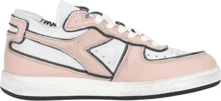 Diadora Sneakers Dames Lage sneakers Damesschoenen Leer Mi bask rc frame Roze