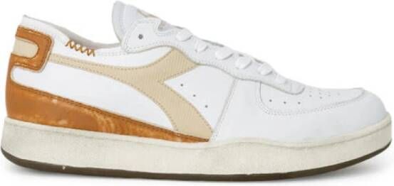 Diadora Heritage Mi Basket Row Cut Used Off-White Beige