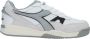 Diadora Sneaker in wit grijs suède en imitatieleer White - Thumbnail 9