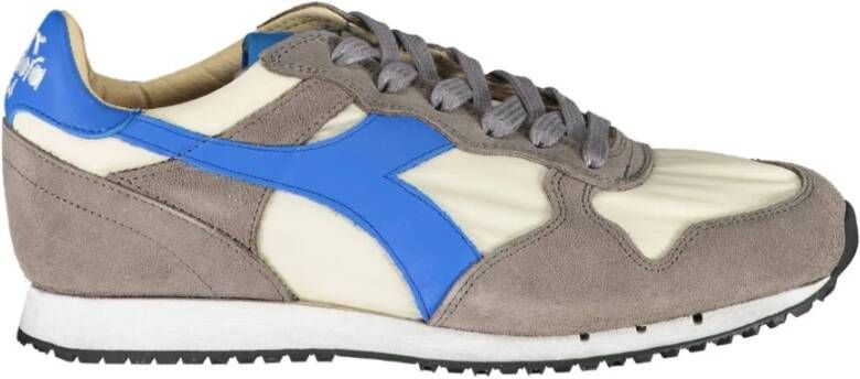 Diadora Sportieve Grijze Veterschoenen met Contrastdetails Gray Dames