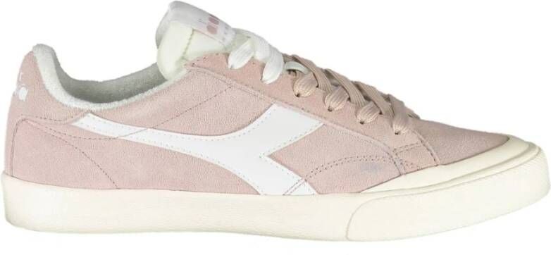 Diadora Sportieve Roze Veterschoenen met Contrastdetails Pink Dames