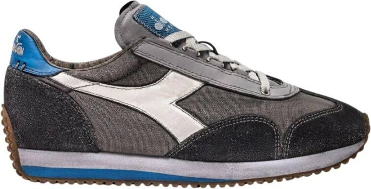 Diadora Heritage Sneakers Grijs Lichtblauw Suède Gray Heren