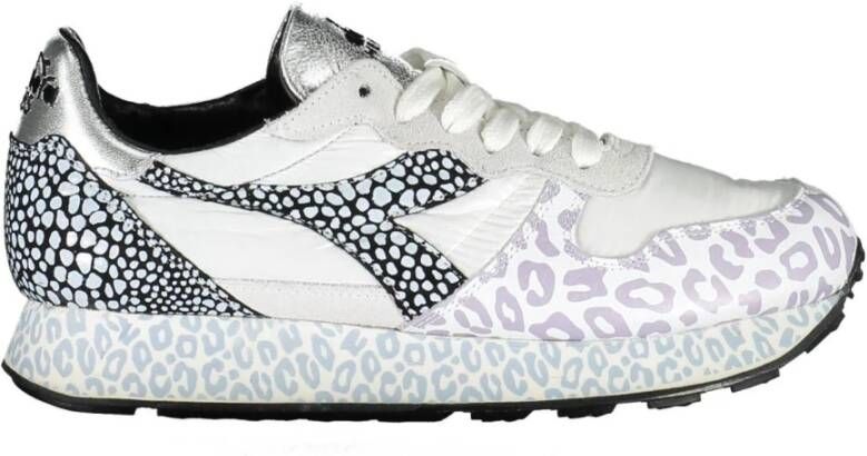 Diadora White Fabric Sneaker Wit Dames