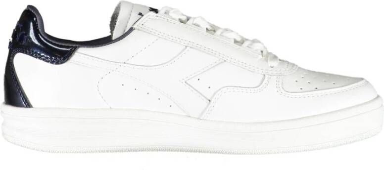 Diadora White Fabric Sneaker Wit Dames