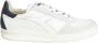 Diadora Witte Leren Hardloopschoenen met Grijs en Rood Detail White Heren - Thumbnail 2