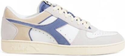 Diadora Witte Leren Sportieve Sneakers White Heren