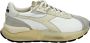 Diadora Witte Sneaker met Grijze Suède Neus White Heren - Thumbnail 1