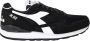 Diadora Zwarte Sportieve Vetersneakers Black Heren - Thumbnail 2