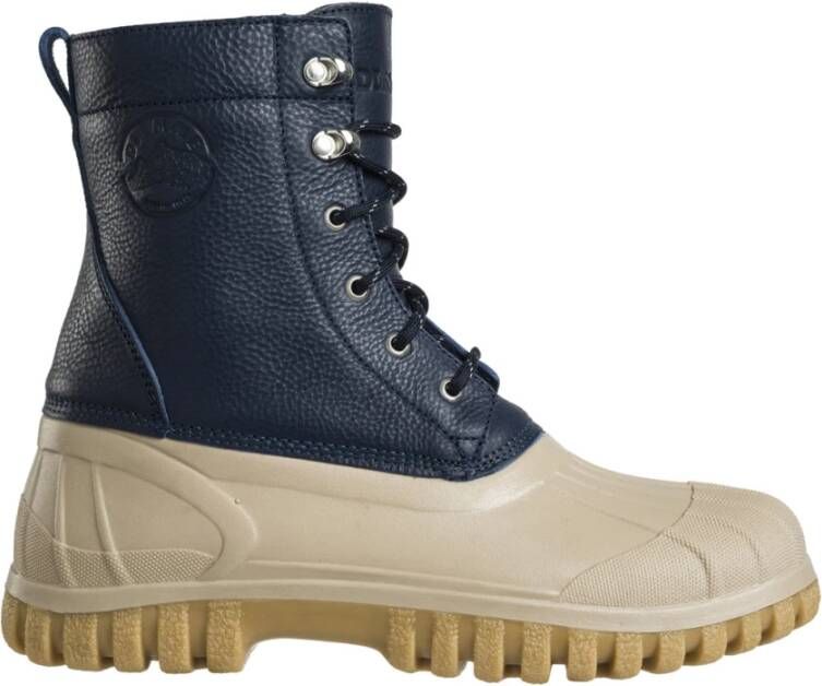 Diemme Extravagante Leren Veterschoenen Blue Dames