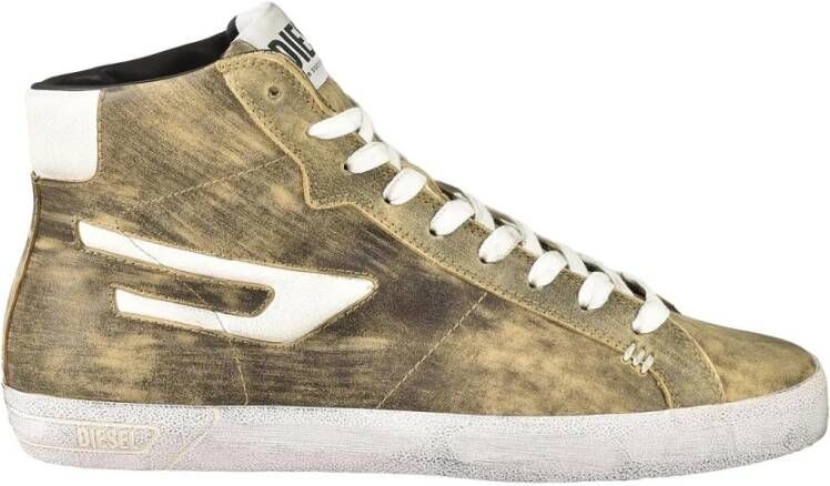 Diesel Beige Sneakers voor Heren Groen Heren