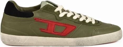 Diesel Casual Sneakers met Rubberen Zool Green Heren