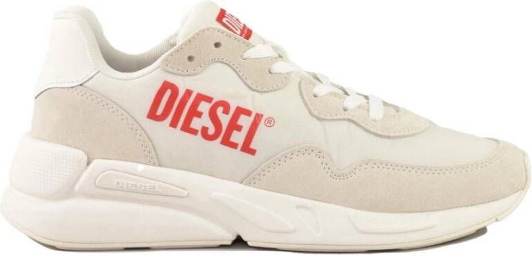 Diesel Casual Sneakers met Rubberen Zool White Heren